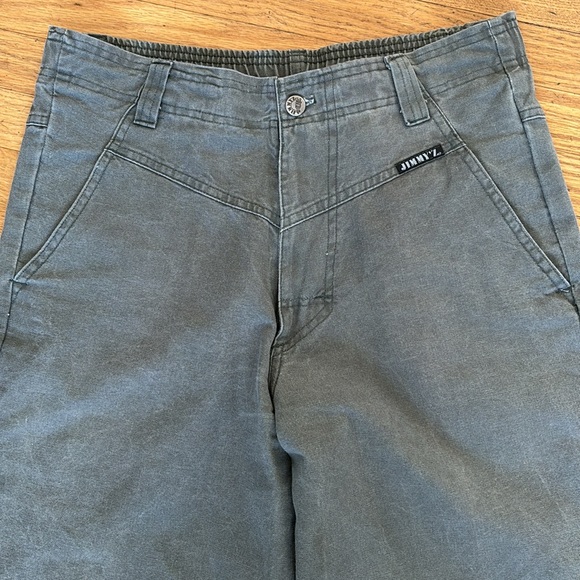 Vintage Jimmy’z pants Green women’s Medium Skate Surf Retro 90s Elastic waist - Picture 2 of 5